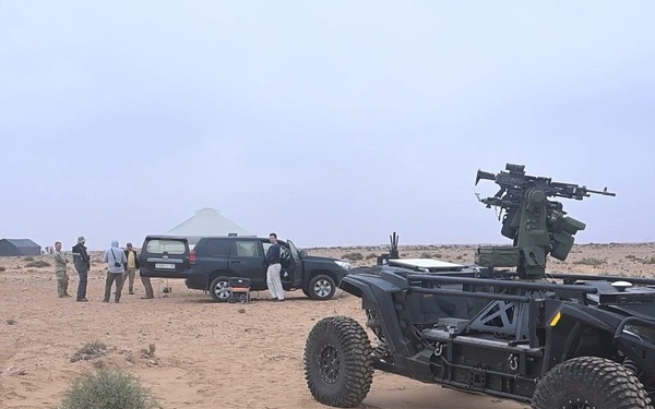 B-roll: US Soldiers conduct autonomous tactical vehicle training, advancing unmanned innovation during African Lion 26