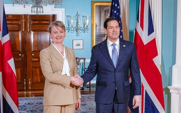 Secretary of State Marco Rubio meets with UK Foreign Secretary Yvette Cooper