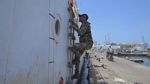 Obangame Express 2026 participants conduct Visit, Board, Search and Seizure training
