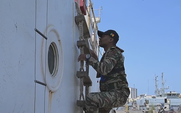 Obangame Express 2026 participants conduct Visit, Board, Search and Seizure training