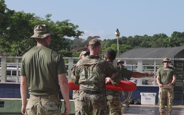 Jungle Students Begin Water Survival Training in Panama
