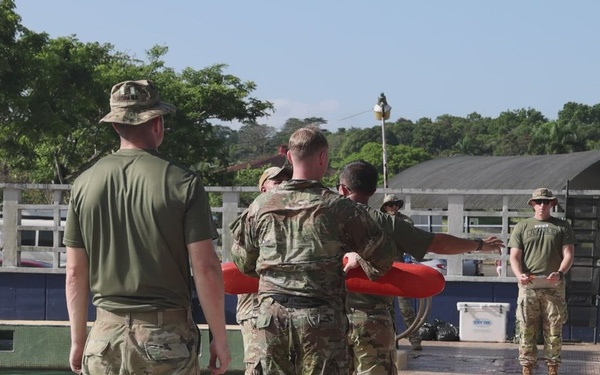 Jungle Students Begin Water Survival Training in Panama