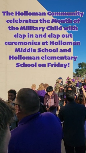 Holloman hosts Month of the Military Child Clap-In