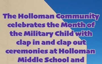 Holloman hosts Month of the Military Child Clap-In