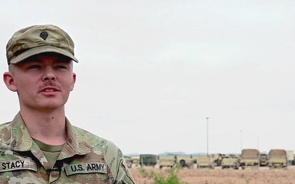 Tucson Readiness Center Grand Opening Interview - Spc. Johnathan Stacy