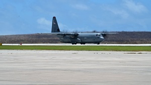 B-Roll: 36th CRS unload typhoon relief supplies in Saipan