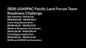 Pacific Land Forces Team Readiness Challenge - Soldier Skills Familiarization