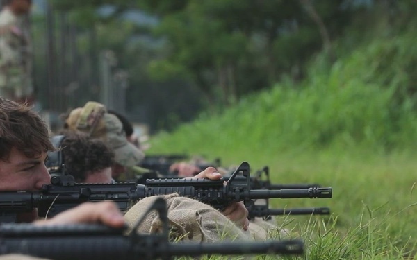 Allied and Partner Forces Conduct M4A1 Carbine Zero and Qualification at Schofield Barracks