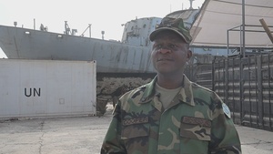 Liberian Coast Guard Petty Officer 1st Class John Charles Cooper on importance of OE26