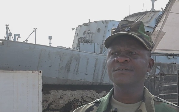 Liberian Coast Guard Petty Officer 1st Class John Charles Cooper on importance of OE26