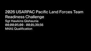 Pacific Land Forces Team Readiness Challenge - M4A1 Qualification