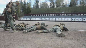 U.S. Marines demonstrate lethality at battlesight zero range in Sweden
