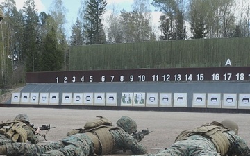 U.S. Marines demonstrate lethality at battlesight zero range in Sweden