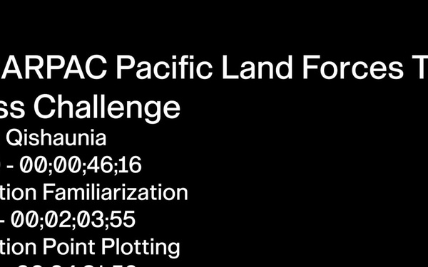 Pacific Land Forces Team Readiness Challenge - Land Navigation Familiarization