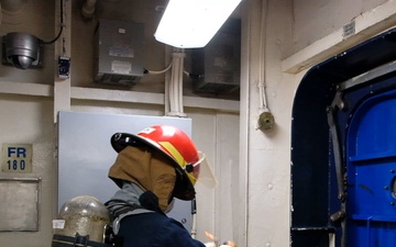 Nimitz Conducts General Quarters Drill