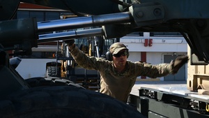 B-Roll: 36th CRS offload water purification system to support the Saipan community
