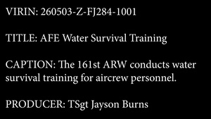 AFE Water Survival Training