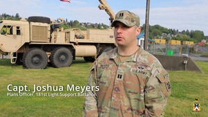 Capt. Meyers Discusses Significance of 181st LSB Transformation Ceremony