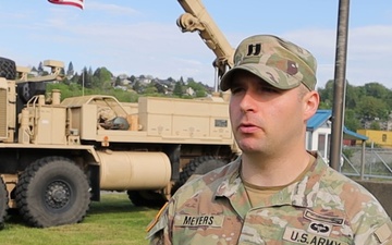 Capt. Meyers Discusses Significance of 181st LSB Transformation Ceremony