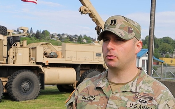 Capt. Meyers Discusses Significance of 181st LSB Transformation Ceremony