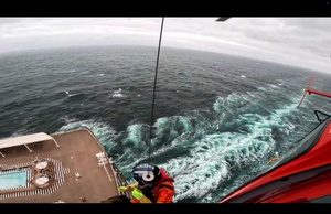 Coast Guard medevacs cruise ship passenger southwest of Shelter Cove