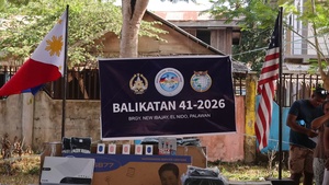 Balikatan 2026 B-Roll: US, Philippine service members donate school supplies, play games with children in El Nido