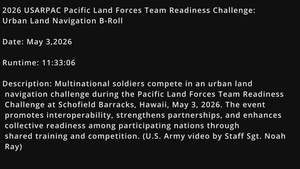 2026 PFLTRC Urban Land Navigation B-Roll