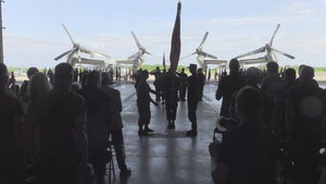 Col. Daniel Schierling relinquishes command of VMM-262 to Lt. Col. Derick E. Staffenson