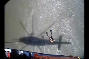 Coast Guard Air Station Houston Rescues Woman and Hoists Two Men