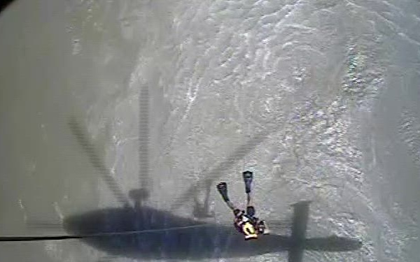 Coast Guard Air Station Houston Rescues Woman and Hoists Two Men