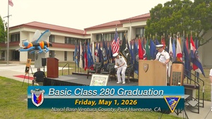 Naval Civil Engineer Corps Officers School Basic Class 280 Graduation