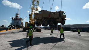 B-Roll: LCACs’ 52, 62 arrives in Saipan bearing Army vehicles for Typhoon Sinlaku response