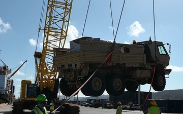 B-Roll: LCACs’ 52, 62 arrives in Saipan bearing Army vehicles for Typhoon Sinlaku response