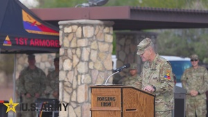 1st Armored Division Change of Responsibility Ceremony