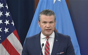 Hegseth, Caine Hold Press Conference