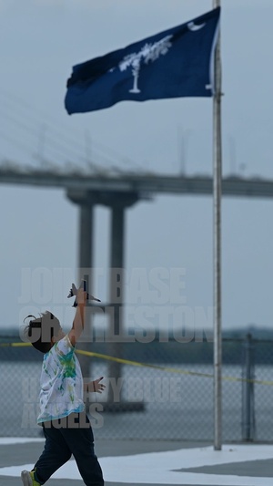 The Blue Angels soar during the Joint Base Charleston Air Show 2026