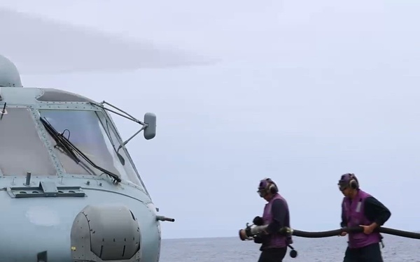 USS Mustin conducts flight operations