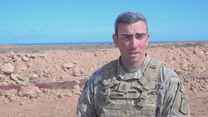 US Army 1st Sgt. Cole Dahmer discusses 173rd Airborne Brigade gunnery skills during African Lion 26