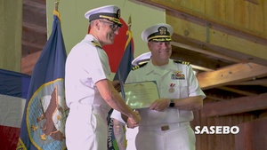 NMCPAC EAD Unit Sasebo Change of Command Ceremony