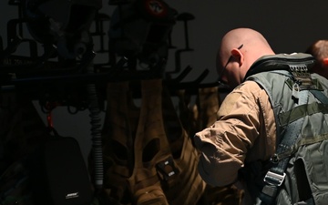 Lancer departs for conditioning flight