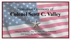 Promotion Ceremony of COL Scott Valley