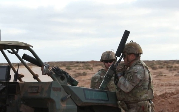 B-roll: 173rd Airborne Brigade integrates robotics, emerging technology to defeat enemy advance during African Lion 26
