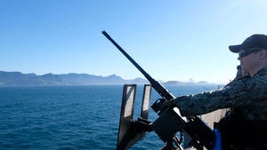Nimitz Anchors in Brazil