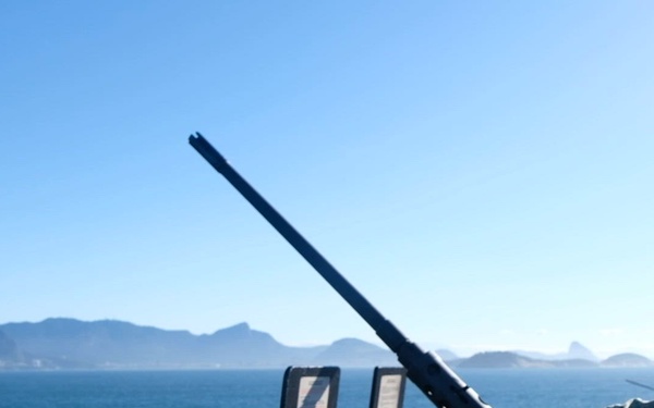 Nimitz Anchors in Brazil