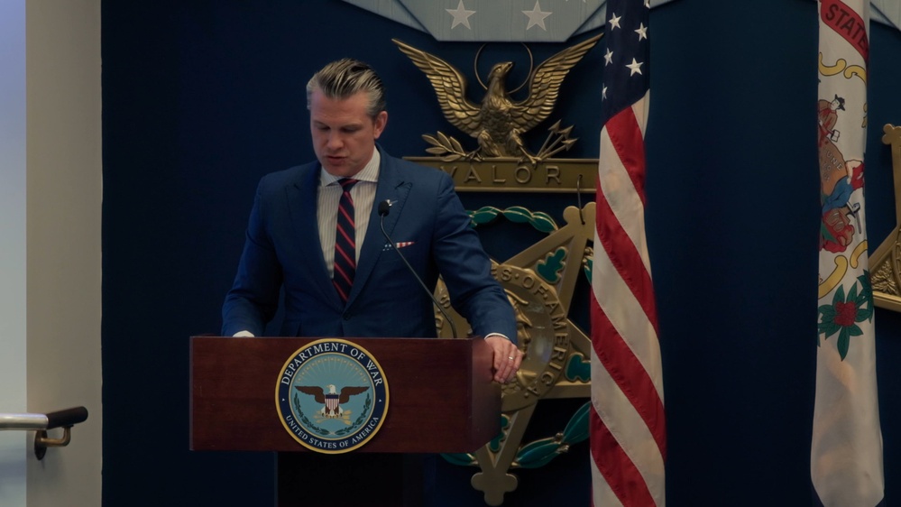 DVIDS - Video - SECWAR Presents Medals