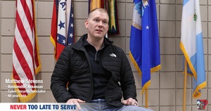 Never Too Late To Serve