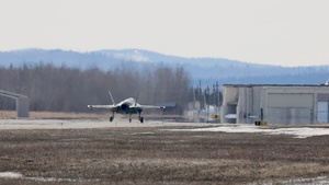 U.S. service members participate in flight operations during exercise Red Flag-Alaska
