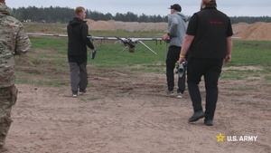 TEKEVER presents group 3 UAS capabilities to the 2d Cavalry Regiment during Saber Strike