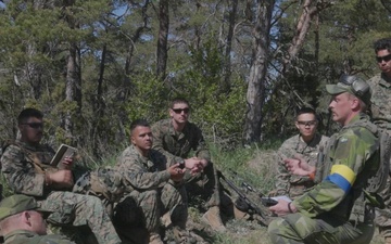 U.S. Marines, Swedish Home Guard Soldiers hone tactical combatant casualty care skills during Aurora 26