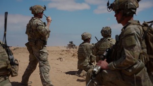 B-roll: Sky Soldiers participating in African Lion 26 counterattack lane validate emerging breach tactics with robotic systems